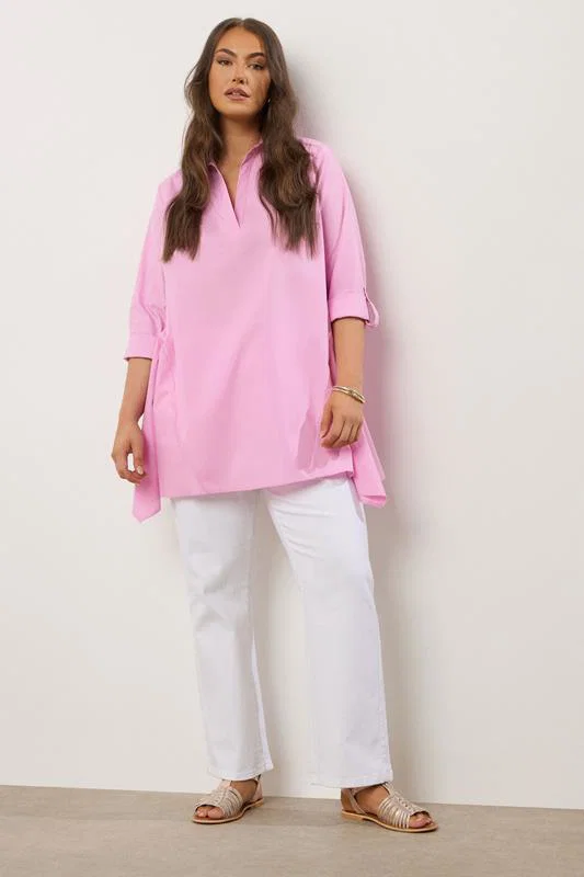 Pink Overhead Shirt detail 1