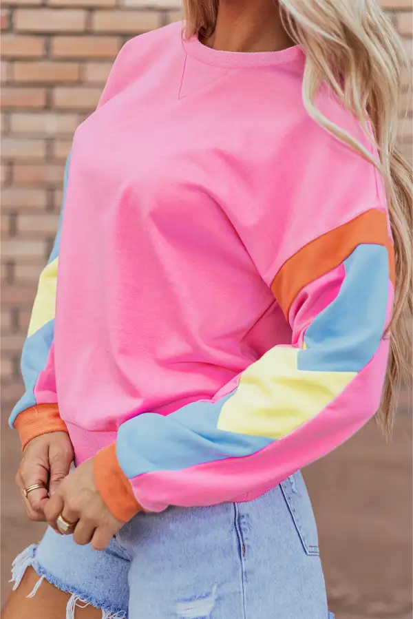 Women's Colorblock Terry Top