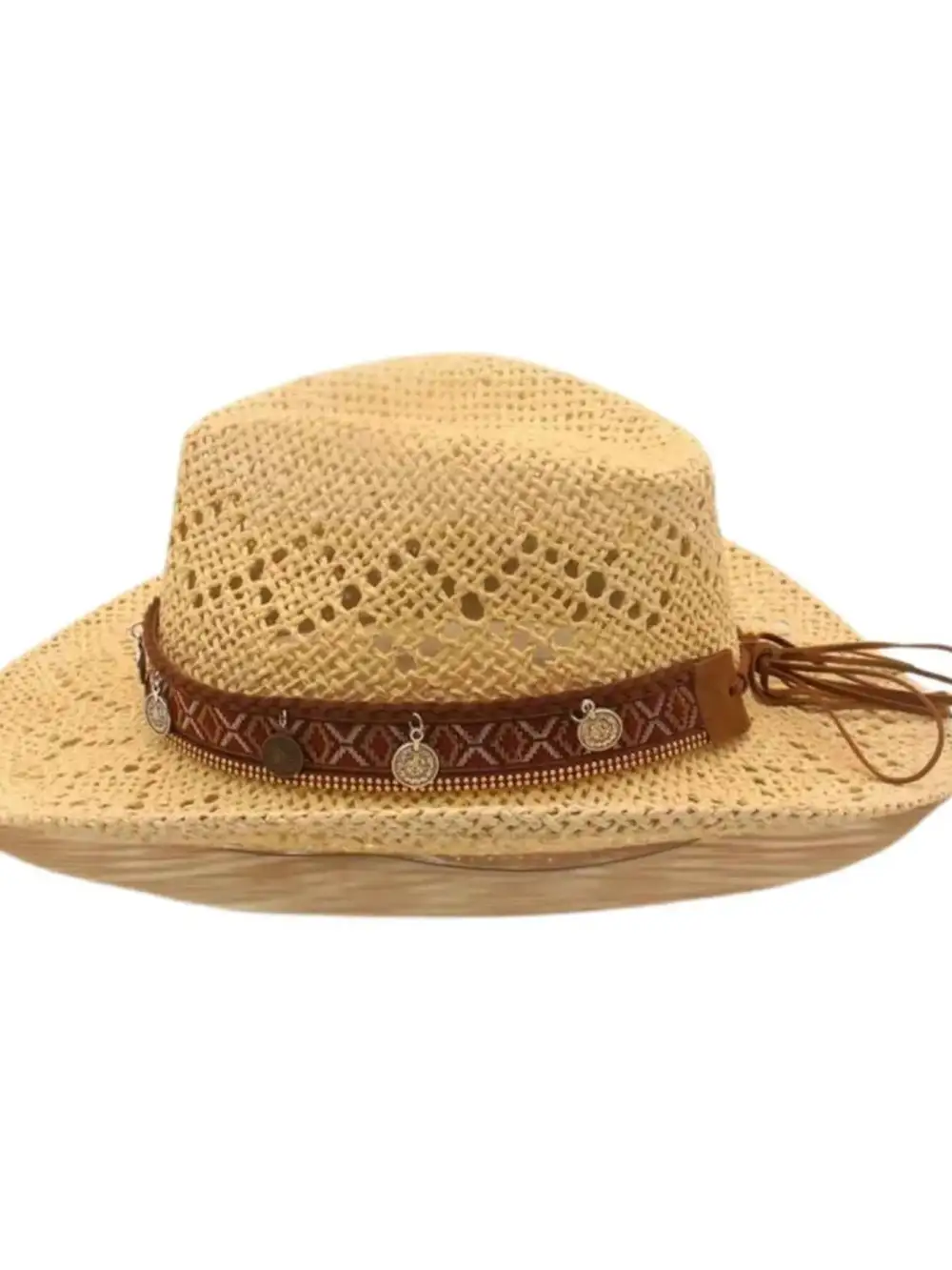 Boho Woven Cowboy Hat