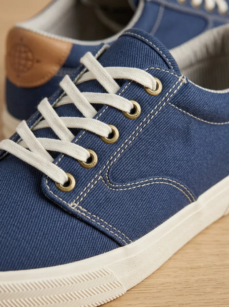Casual Globe Graphic Leather Look Winter Look Men's Canvas Shoes