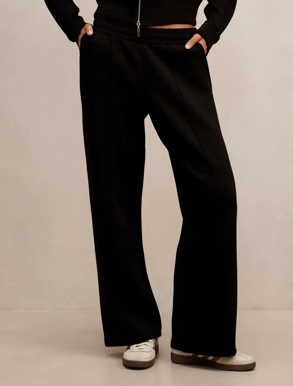Black Wide Leg Lounge Pants
