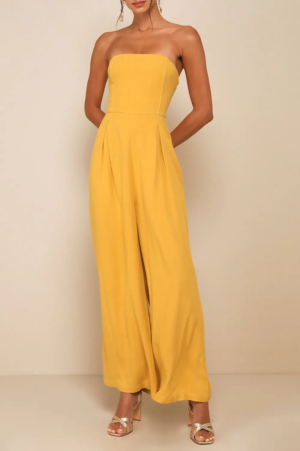 Daily Linen Wide-Leg Jumpsuit