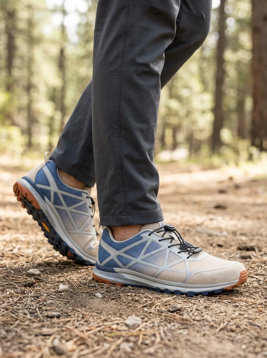 Men's Pathfinder Hiking Geometric Pattern Printed Shoes