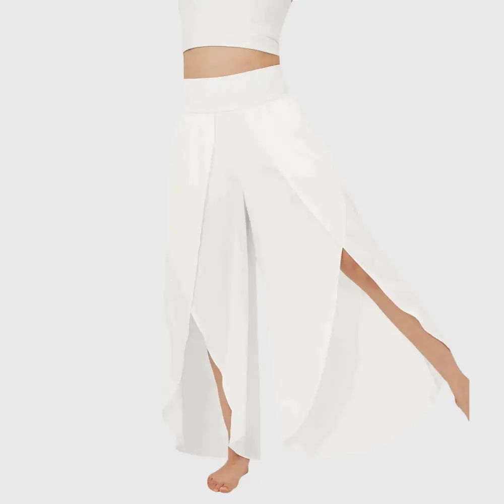  Wide Leg Split Hem Pants