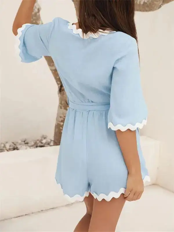 Clean Simple Jumpsuit Shorts