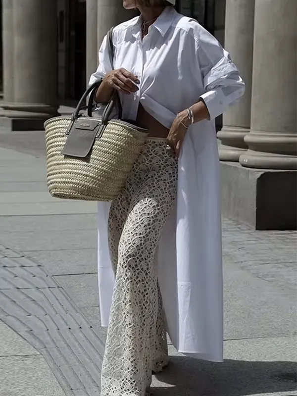 Long Shirt Maxi Dress