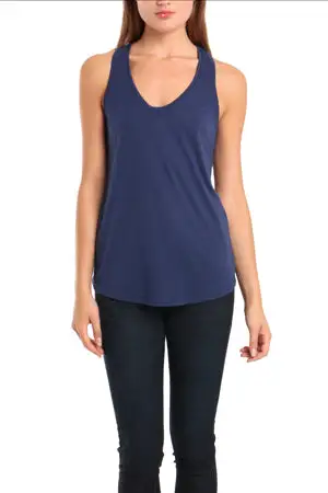 Textured Cotton Tank Top