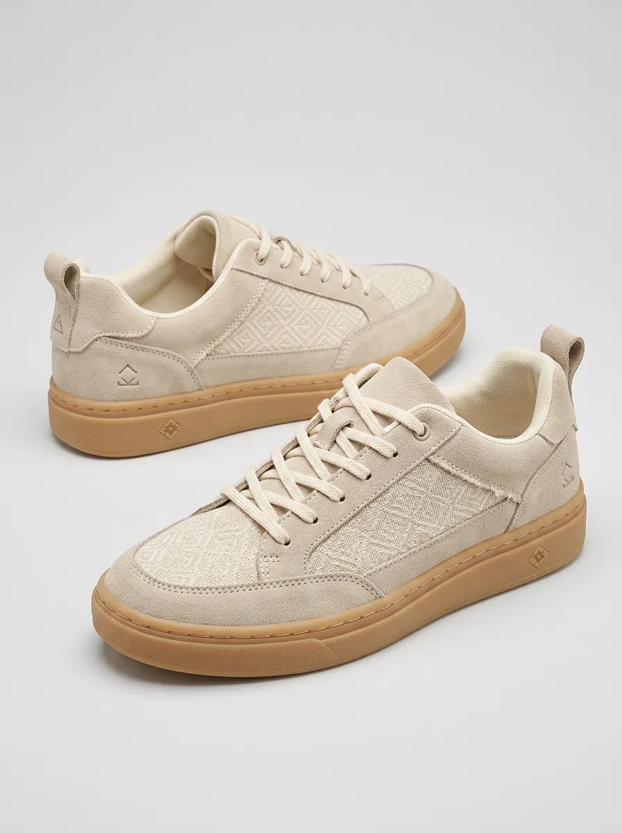 Men's Polished Geometric Pattern Patterned Contemporary Skate Shoes