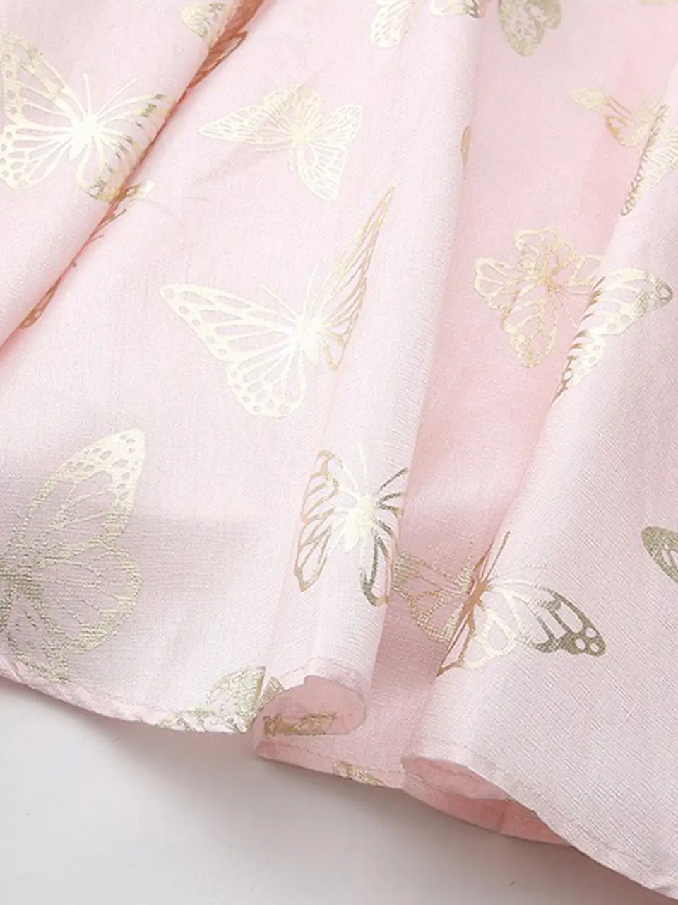 Butterfly Square Neck Maxi Dress