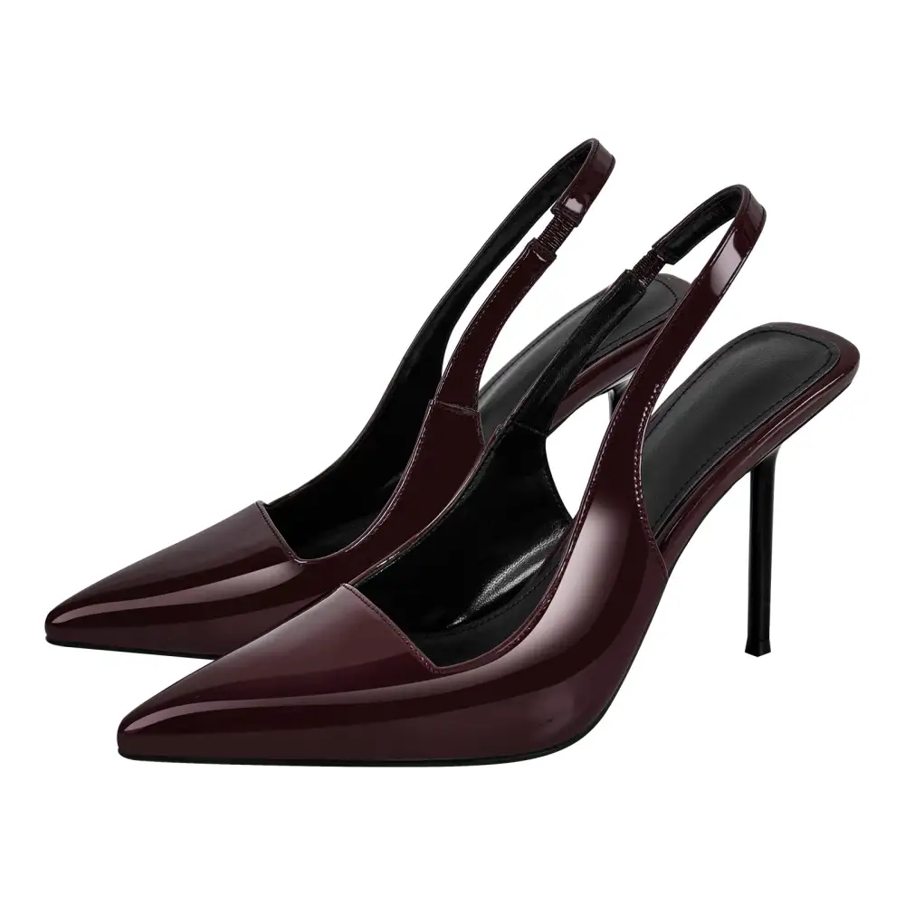 Chic Pointed Toe Stiletto Slingback Pumps