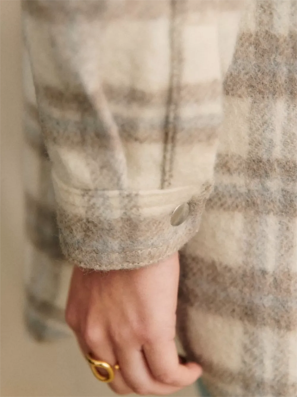 Checkered Grey Shacket