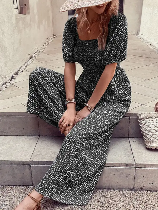 Tailored Everyday Printed Soft Jumpsuit