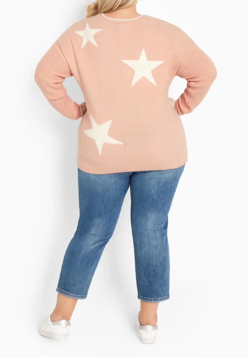 Color Blocking Star Sweater
