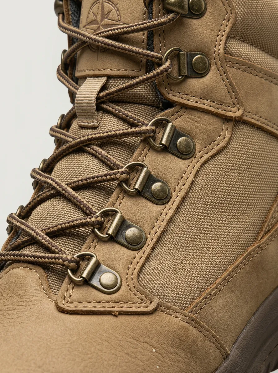 Men's Outdoor Adventure Compass Printed Waterproof Work Boots