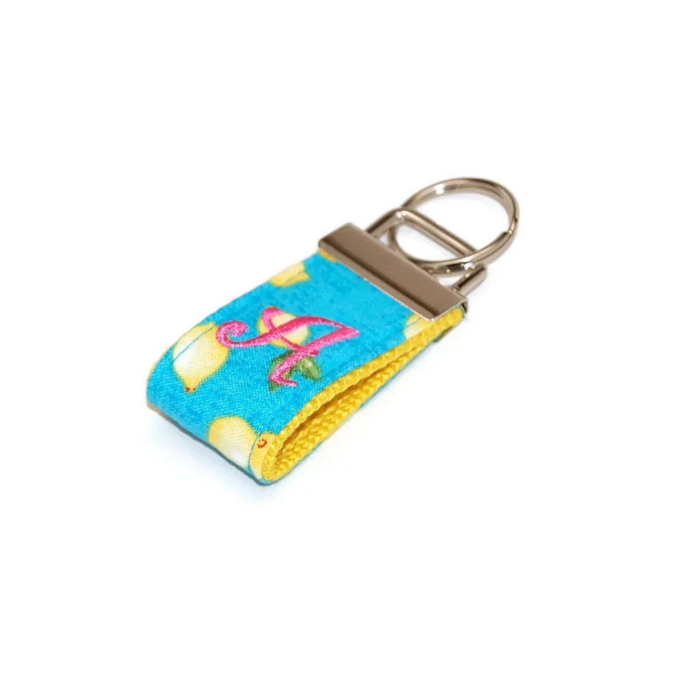 Lemons Patterned Keychain