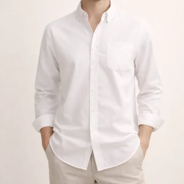 Chest Pocket Classic Long Sleeve Shirt
