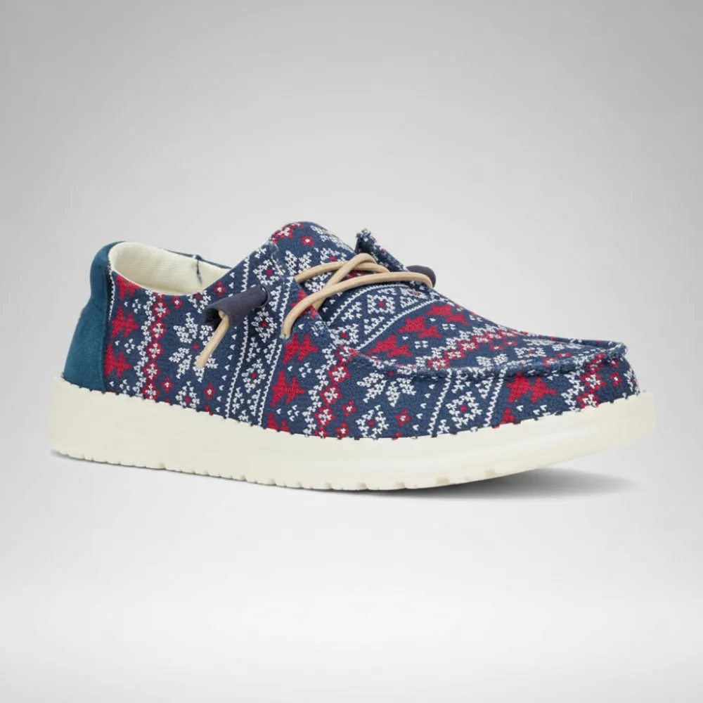 Winter Sweater Pattern Knit Casual Shoes For Women