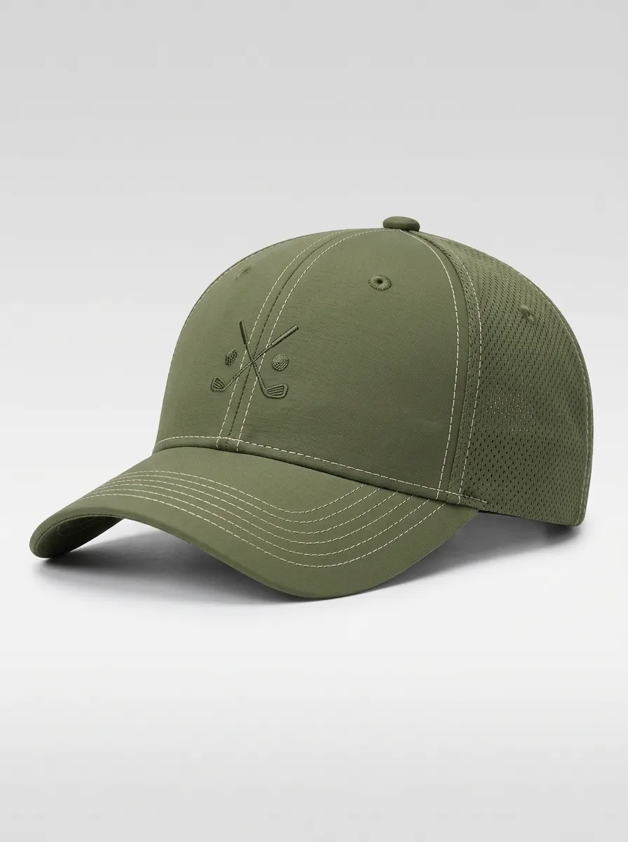 Unisex Classic Golf Lover Crossed Clubs Embroidered Cap