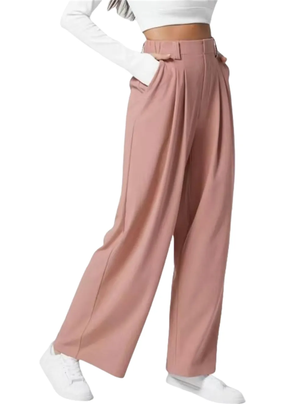 2026🔥 High Waisted Multiple Pockets Washed Stretchy Knit Casual Bootcut Jeans
