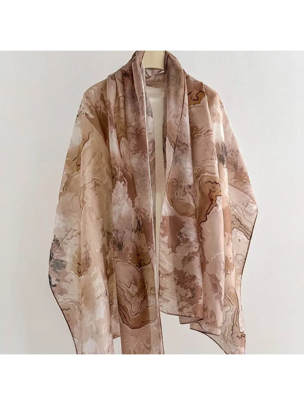 Modern Abstract Printed Summer Wrap Scarf