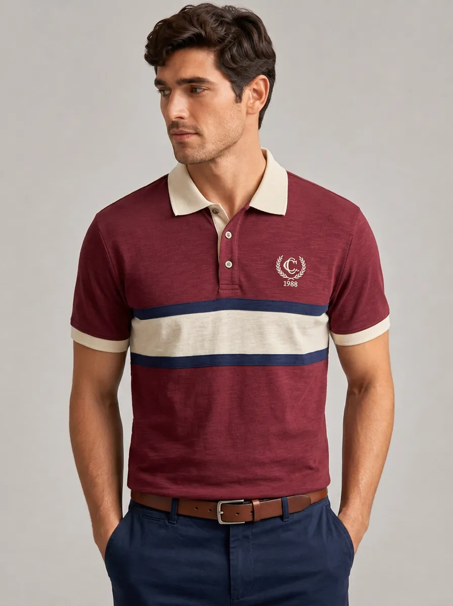 Men's Equestrian Lover Laurel Wreath 1988 Printed Polo Shirt