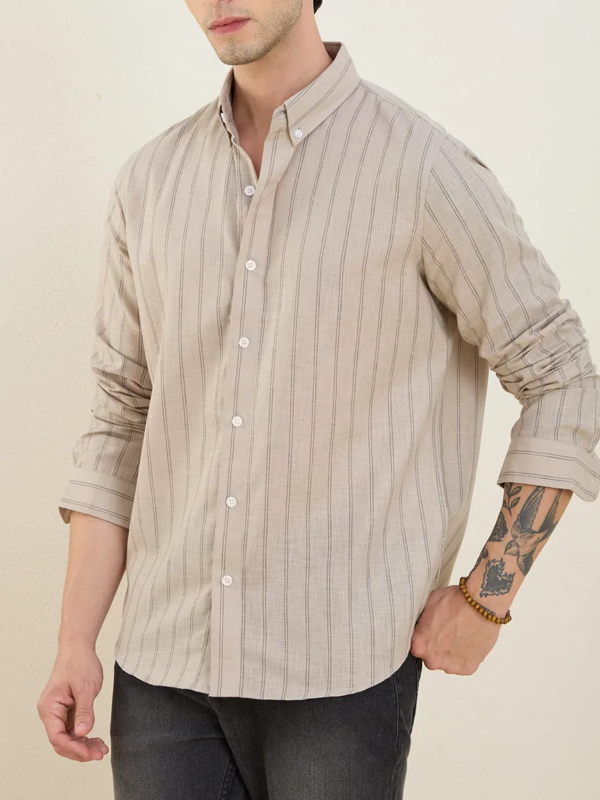 Everyday Striped Slim Fit Button Down Men's Formal Shirt