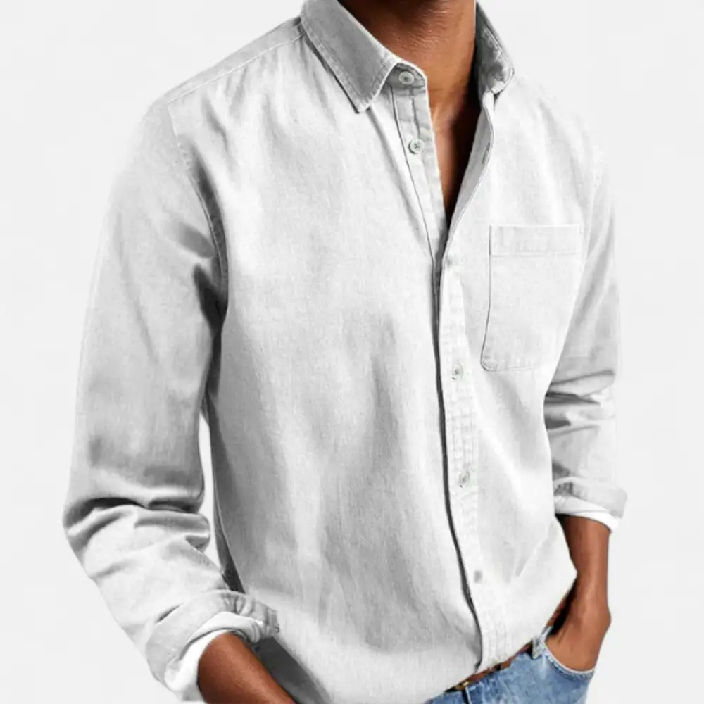 Cotton Denim Casual Shirt