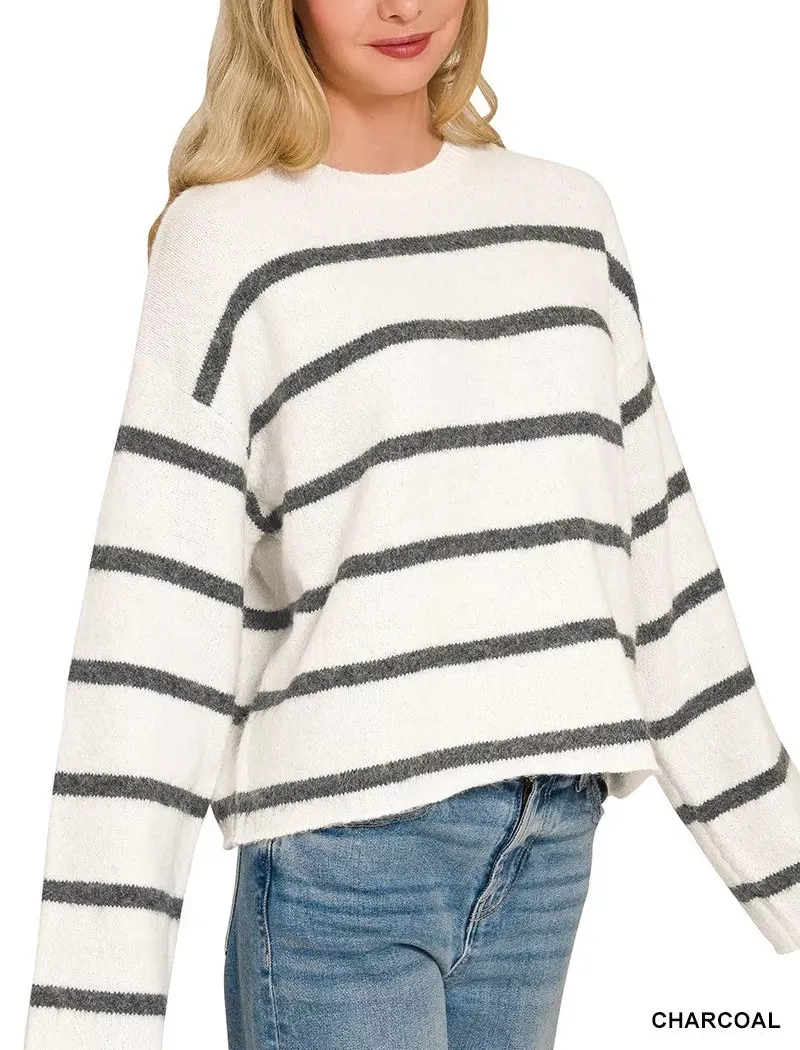 Long Sleeve Striped Sweater