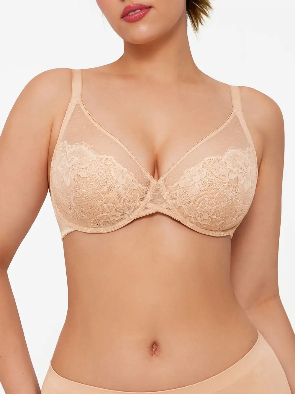 Lightweight Underwire Smoothing Lace Bra