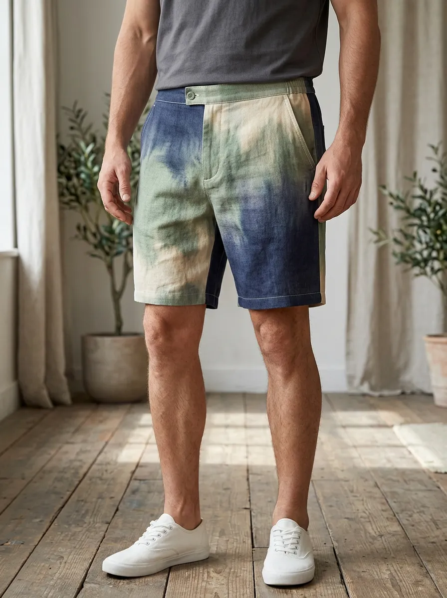 Men's Summer Tie Dye Shorts