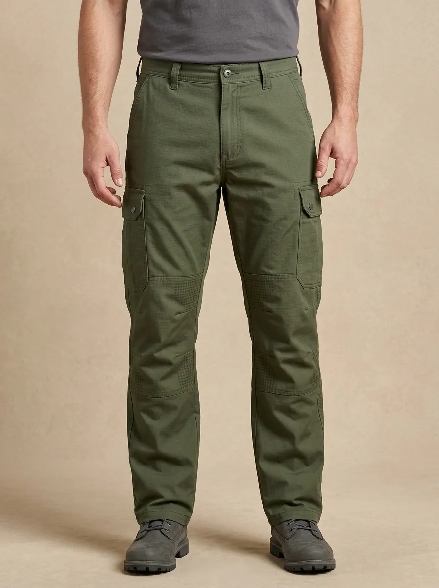 Unisex Tactical Knee-Reinforced Cargo Work Pants