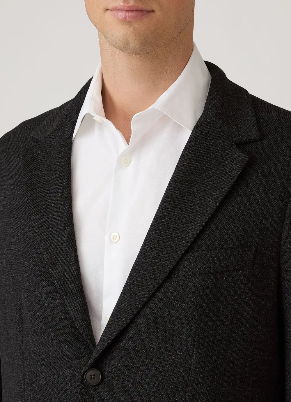 Relaxed Textured Wool Blazer