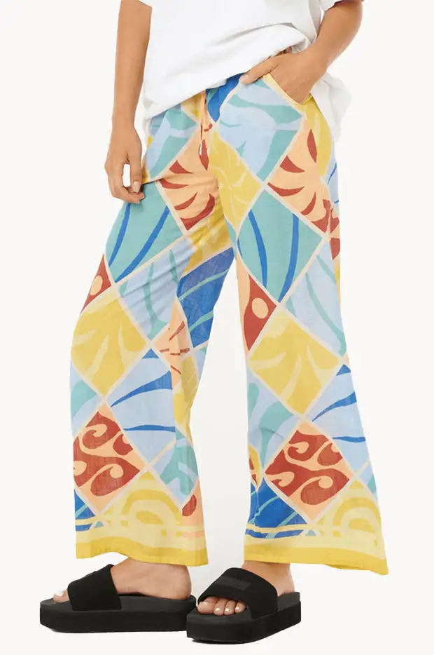 Cotton Drawcord Relaxed Pants