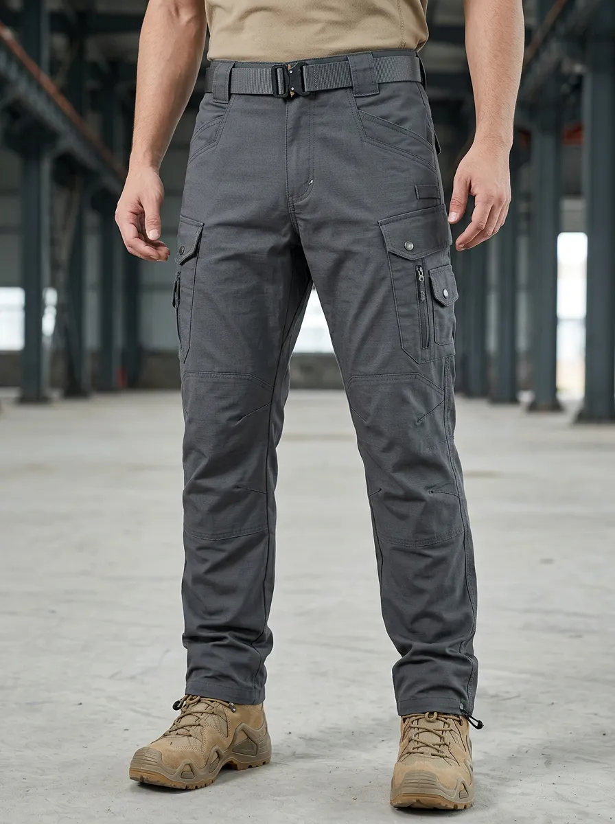 Men's Tactical Multi-Pocket Cargo Work Pants