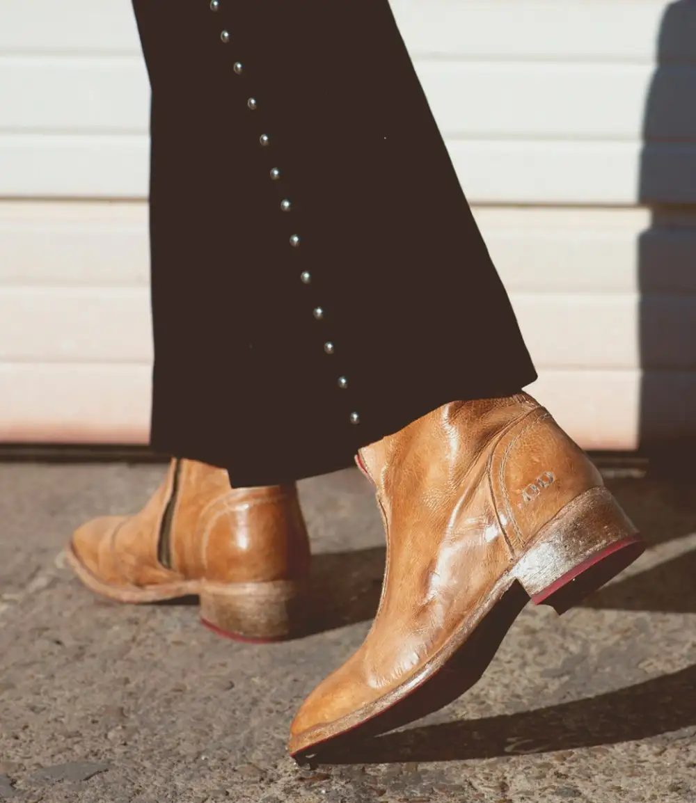 Pull-Tab Refined Ankle Boots