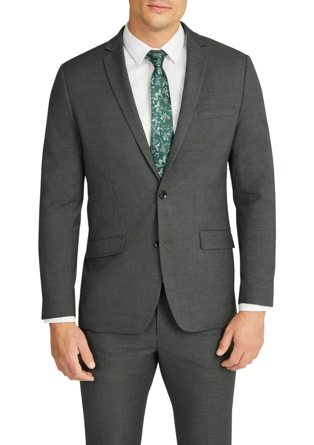 High-End Tailoring Charcoal Grey Slim Suit