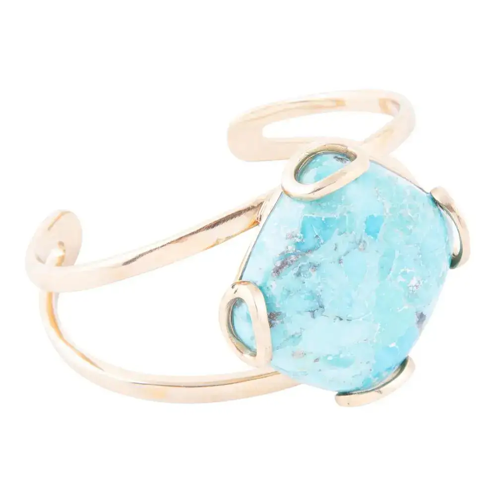 Charm Statement Turquoise Bronze Bracelet
