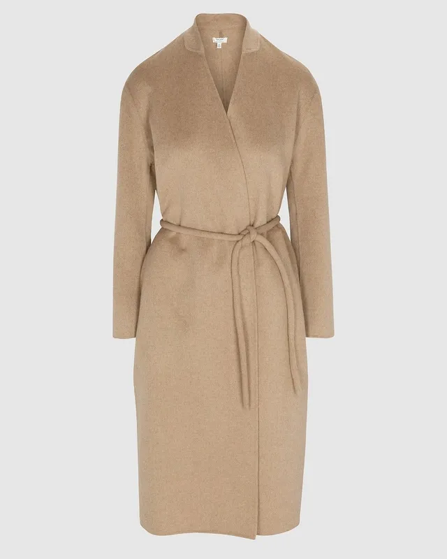 Waist Tie Wool Jacket