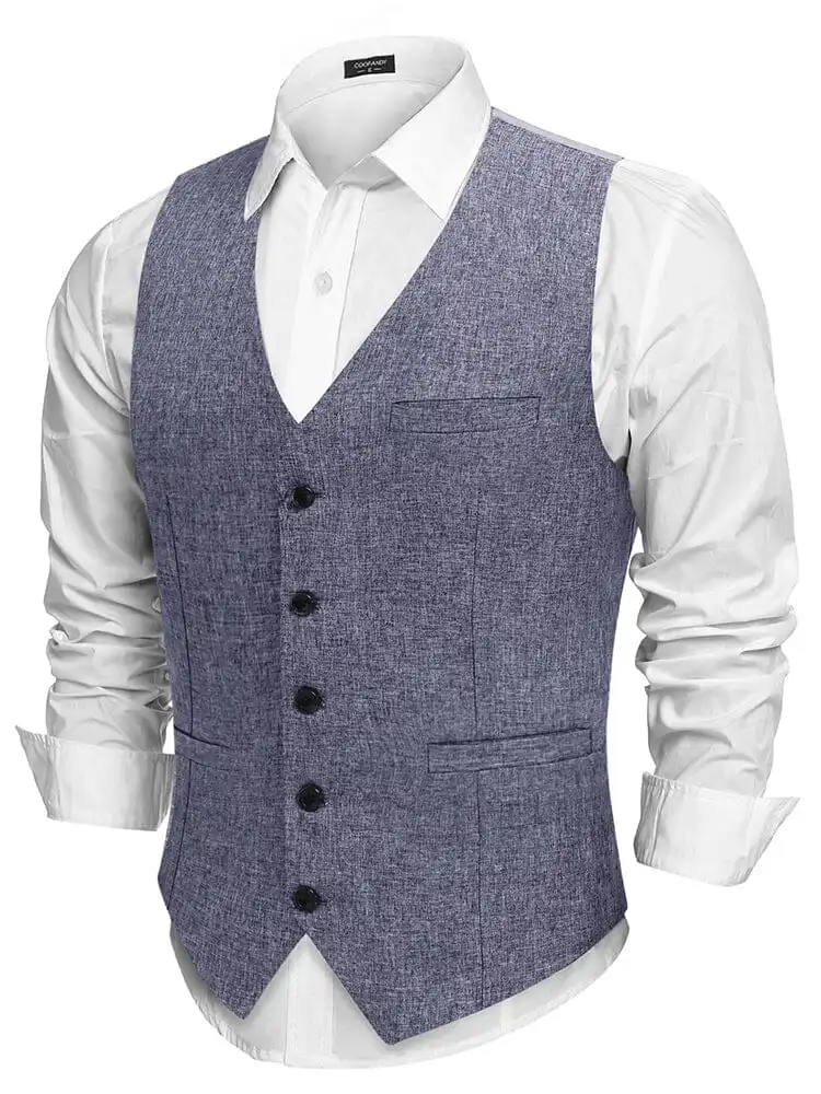 Formal Slim Fit Suit Vest Jacket