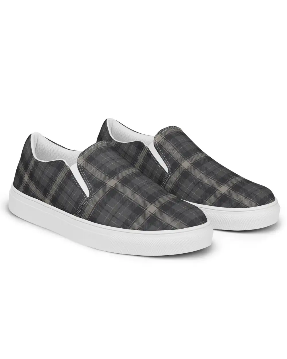 Plaid Slip On Shoes