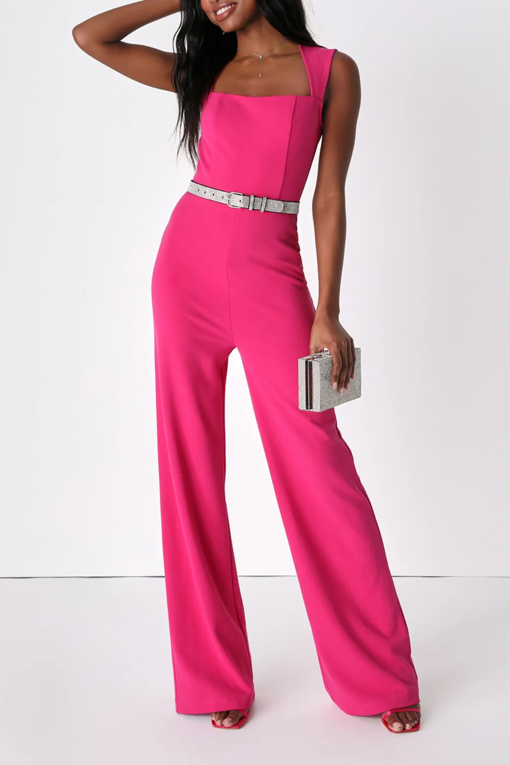 Casual Style Black Jumpsuit