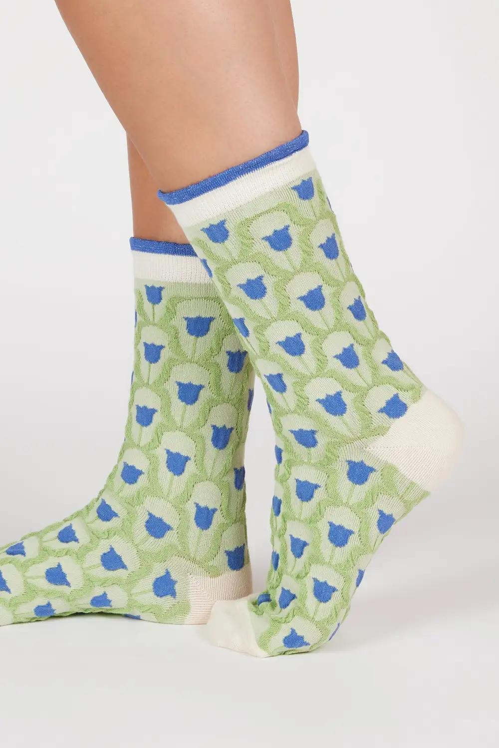 Tiny Tulip Print Socks