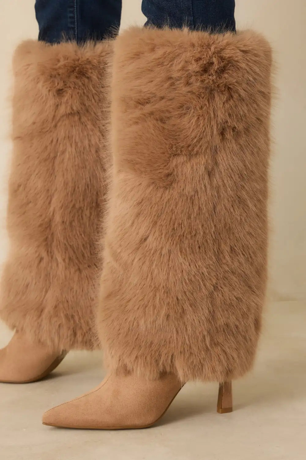 Suede Pointed Toe Boots