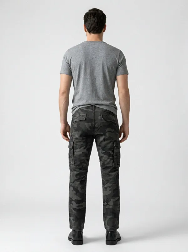 Patrol-Inspired Camouflage Cargo Pants