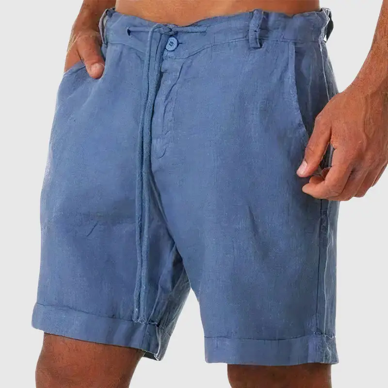 Men's Linen Drawstring Tailored Shorts