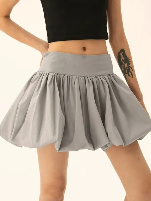 Smart Cotton Blend Pocket Detail Skirt