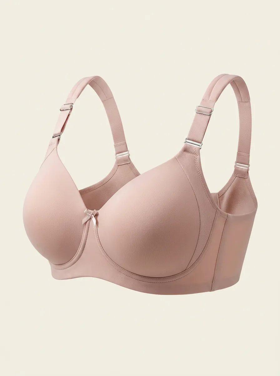 Women's Full-Coverage Underwire Seamless Ribbed Bra