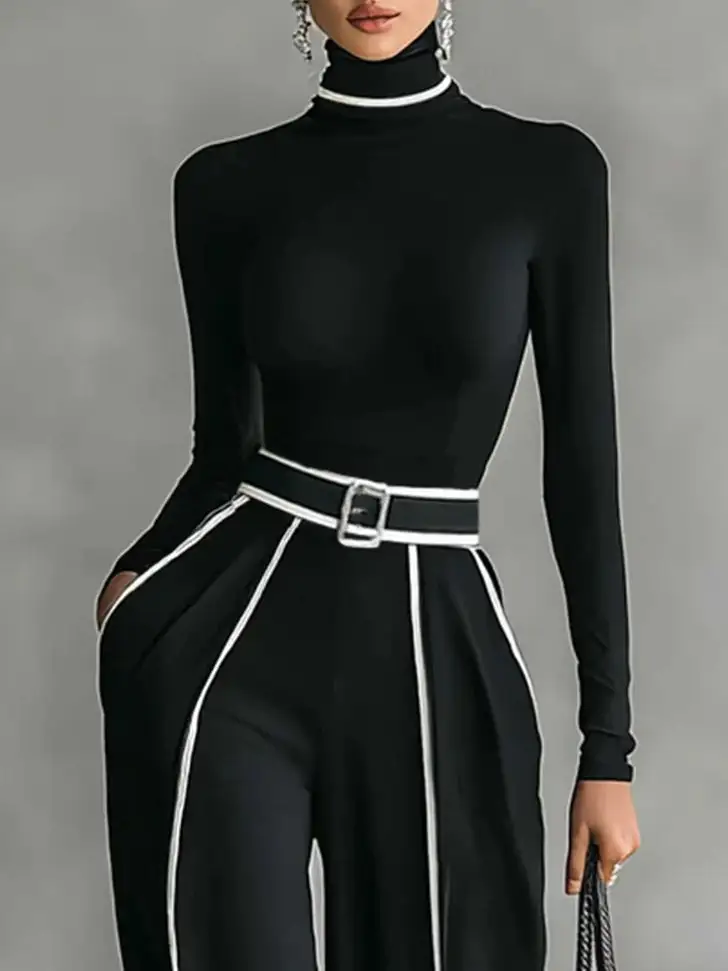 Flowing Wide Leg Jumpsuit