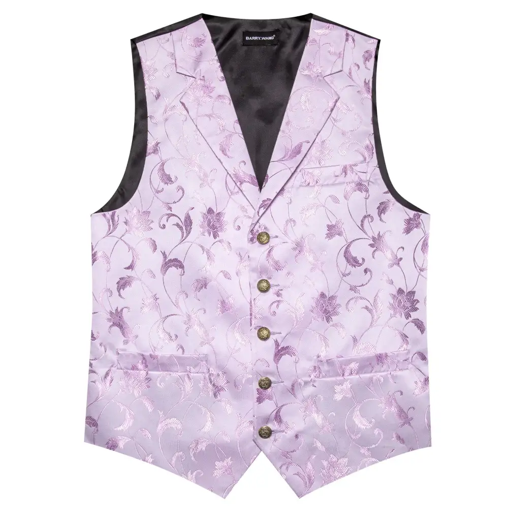 Paisley Floral Silk Vest Set