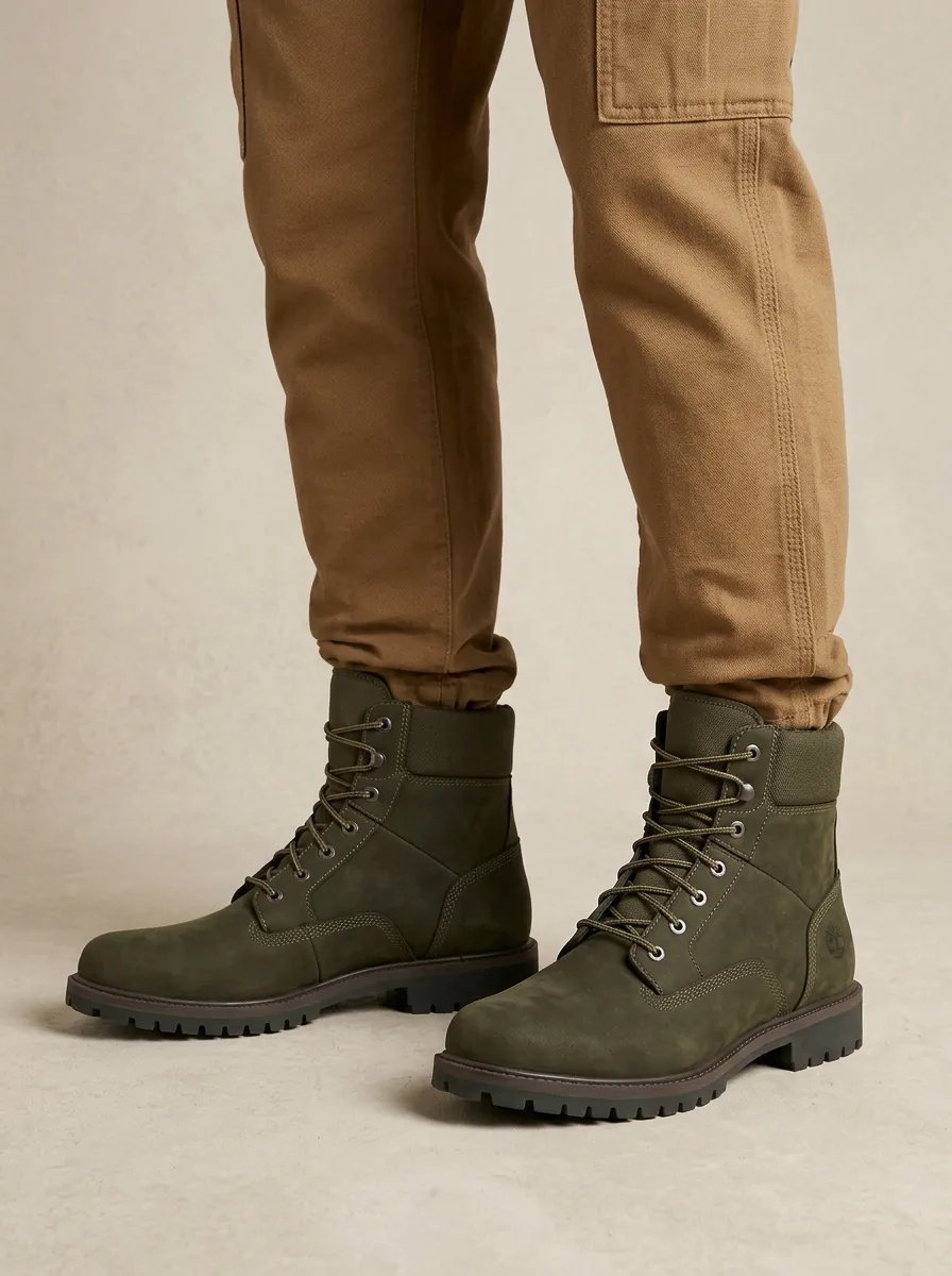Unisex Tactical Lace-Up Print Work Boots